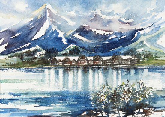 Picture of Many Glacier Hotel, Glacier National Park, Montana