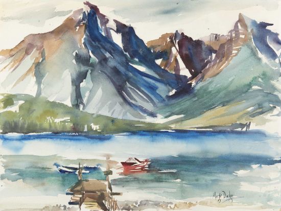 Picture of Swiftcurrent Lake, Glacier National Park, v1